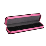 Pink Velvet Jewelry Box with Ribbon for Gift Packing