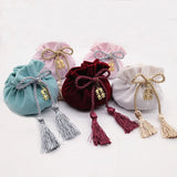 Velvet Wedding Candy Bags Drawstring Pouch Gift Bags