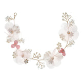 Pink Yarn Flower Headbands for Women Girls Bride Wedding Hair Accessories
