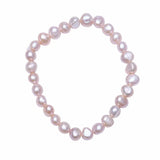 Pink Baroque Freshwater Pearl Bracelet for Christmas