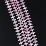 Pink 10*14mm Cross Freshwater Pearl Strand