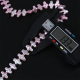 Pink 10*14mm Cross Freshwater Pearl Strand