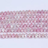Pink 10*14mm Cross Freshwater Pearl Strand
