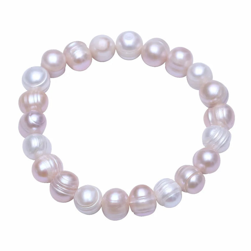 Pink&White Pearl Beaded Bracelet