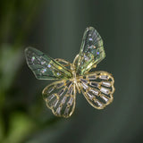 Gradient Glass Butterfly Brooch Alloy Dragonfly Bee Brooch for Women PD795