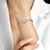 Heart DIY Beaded Bracelet Necklace Repair Pins 925 Sterling Silver Loose Beads