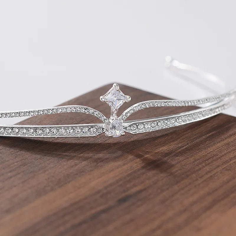 2021 Princess Crystal Tiara Headband Girls Bridal Prom Crown