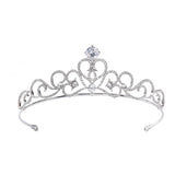 Crystal Rhinestone Crown Tiaras Headband for Weddings