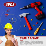 4 Pcs Stainless Steel Cable Saw for Wood Cutting