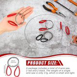 4 Pcs Stainless Steel Cable Saw for Wood Cutting