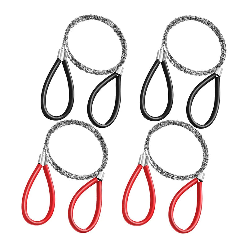 4 Pcs Stainless Steel Cable Saw for Wood Cutting