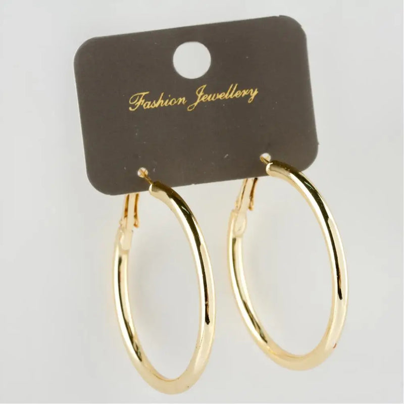 Pipe Ring Earrings - Silver Plated Statement Jewelry