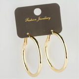 Pipe Ring Earrings - Silver Plated Statement Jewelry