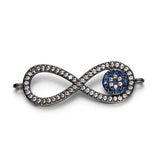 3pcs Copper Infinity Charms Bracelet DIY Evil Eye Charms Beads