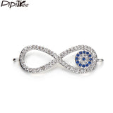 3pcs Copper Infinity Charms Bracelet DIY Evil Eye Charms Beads