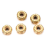 4pcs Stainless Steel Loose Beads 10MM DIY Round Spacer Charms Bracelet Necklace