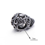 4pcs DIY Stainless Steel Beads for Men Bracelet Vintage Skull Charms