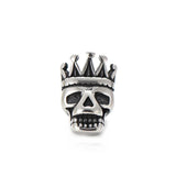 4pcs Punk Crown Skull Beads Charms for Men's Bracelet DIY