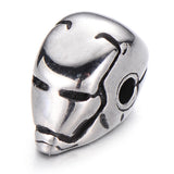 4pcs Stainless Steel Hero Helmet Beads DIY Men Bracelet Charms