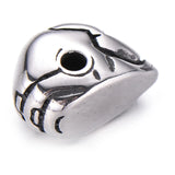 4pcs Stainless Steel Hero Helmet Beads DIY Men Bracelet Charms