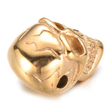 4pcs Stainless Steel Skull Beads DIY Punk Skeleton Vintage Men Bracelet Jewelry