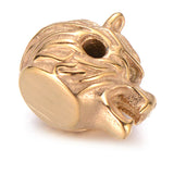 4pcs Stainless Steel Wolf Beads Charms for Men Bracelet DIY Jewelry Making