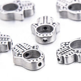 4pcs Hamsa Hand Charms Beads for Bracelet Making