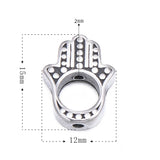 4pcs Hamsa Hand Charms Beads for Bracelet Making