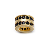 5pcs Zircon Circle Beads Big Hole DIY Spacer Beads Charms
