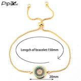 Evil Eye Charm Bracelet for Women Men Adjustable Chain Bracelets