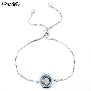 Evil Eye Charm Bracelet for Women Men Adjustable Chain Bracelets
