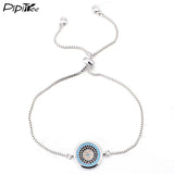 Evil Eye Charm Bracelet for Women Men Adjustable Chain Bracelets