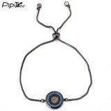 Evil Eye Charm Bracelet for Women Men Adjustable Chain Bracelets