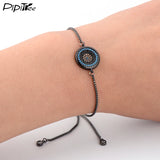 Evil Eye Charm Bracelet for Women Men Adjustable Chain Bracelets