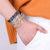 Personalized Stainless Steel CZ Zircon Letter Bracelet
