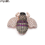 Delicate CZ Insect Moth Charms Beads for Jewelry Making DIY Bracelet 15x25mm