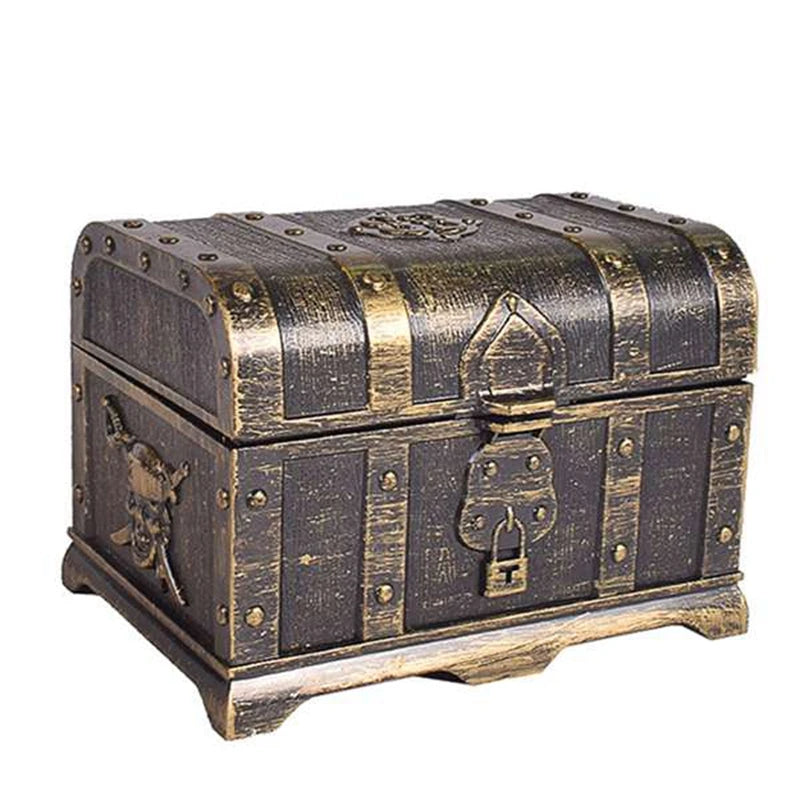Pirate Treasure Chest Keepsake Jewelry Box Plastic Toy Treasure Boxes