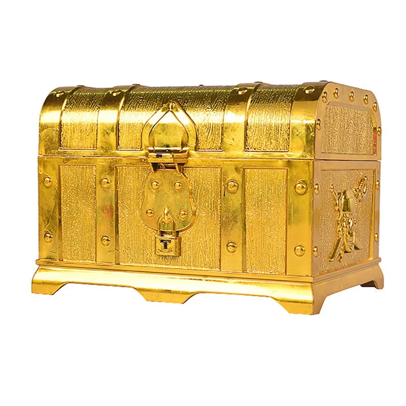 Pirate Treasure Chest Decorative Keepsake Jewelry Box Plastic Toy