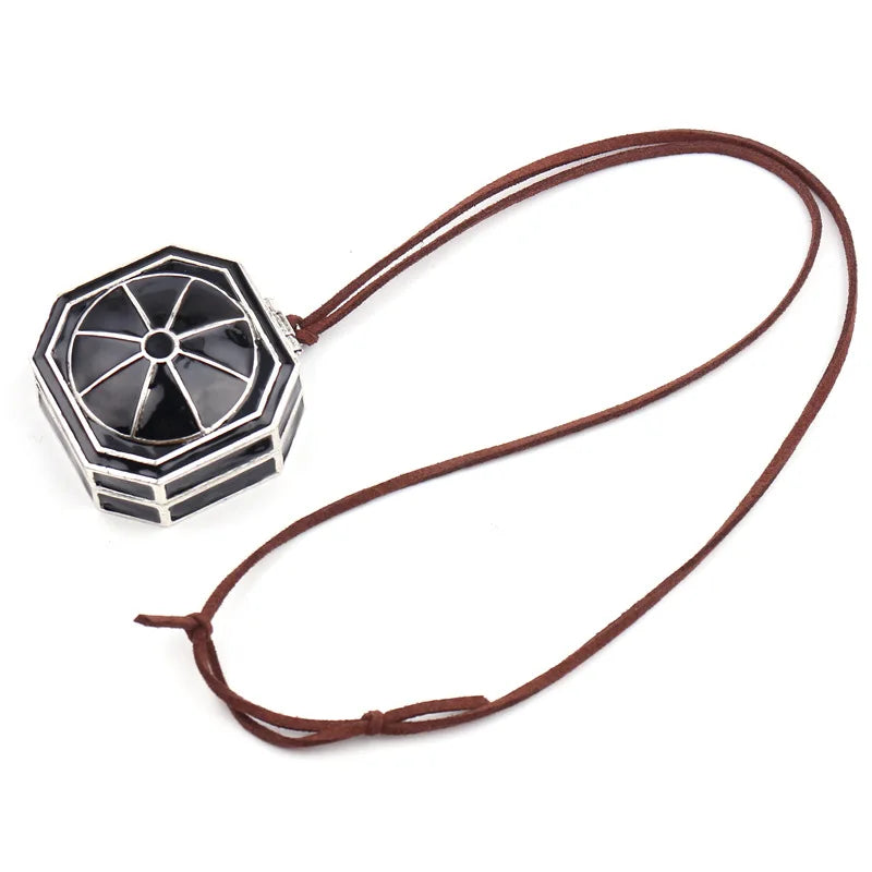 Vintage Pirates Caribbean Compass Locket Pendant Necklace