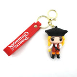 Pirates of the Caribbean Figure Key Chain Silicone Handbag Pendant Keychain