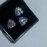 3.0ct D VVS1 Trillion Cut Moissanite Loose Diamond Stone