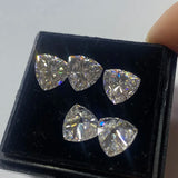 3.0ct D VVS1 Trillion Cut Moissanite Loose Diamond Stone