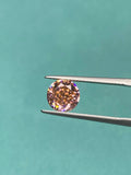 Hot Crushed Ice Cutting Round Paparacha CZ Gemstone for DIY Jewelry Making