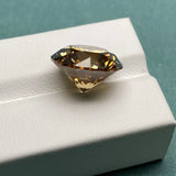 Dark Champagne Round VVS1 Moissanite Stone for Jewery