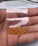 Natural Orange Sapphire Round Loose Gemstones 0.8-2.0mm