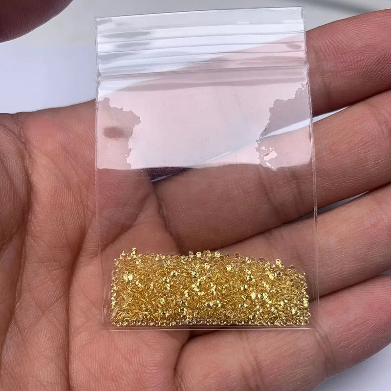 Natural Yellow Sapphire High Loose Gemstones 0.8-2.0mm Round