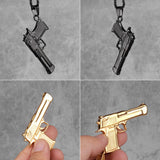 Desert Eagle Gun Mens Necklace Pendant Hip Hop Stainless Steel Gift
