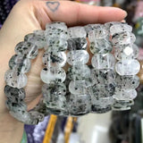 Pitaya Agate Beads Bracelet Natural Gemstone Bangle Gift