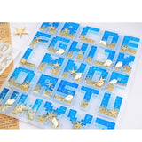 Alphabet Keychain Pendant Silicone Mold Jewelry Making Tools