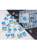 Pixel Letters Mold Alphabet Pendant UV Resin Silicone Mold